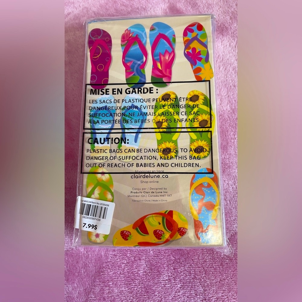 Vibrant Flip Flop Memo Pad Set with Pen, perfect for a gift 🎁🛍️